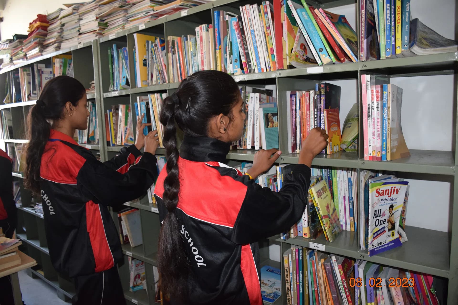 Well-Stocked Library at NK Public School, Murlipura — Arya Nagar, Jaipur